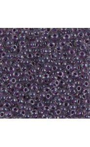 Miyuki rocailles Perlen 8/0 - Grape lined crystal 8-223